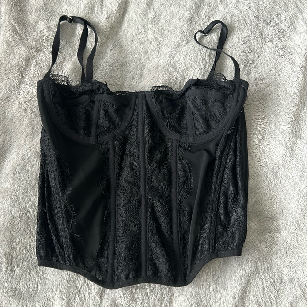 black corset top